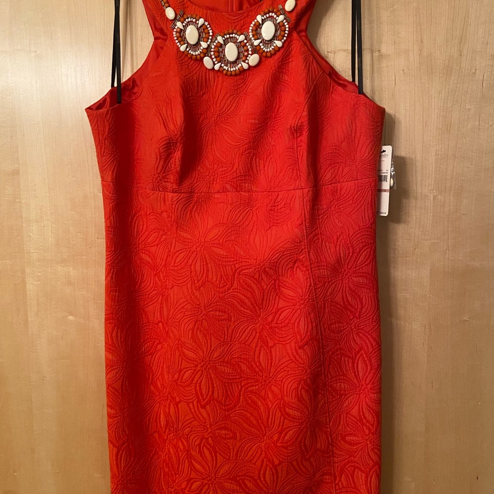 Laundry by Shelli Segal Tangerine Dress 12 NWT